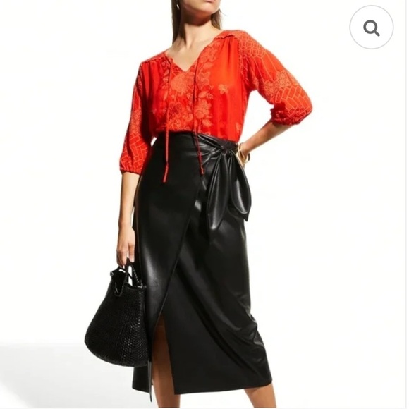 Johnny Was Jolie Selena 3/4 Sleeve Embroidered Floral Tunic Top | Size L - Picture 2 of 7